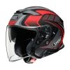 Fibra Casco Jet Shoei J-cruise 2 Aglero Tc-1 Rosso Opaco