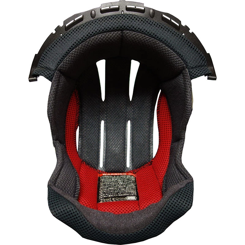 Interni Cuffia Superiore Shoei Type-h Hornet Adv Nero Rosso